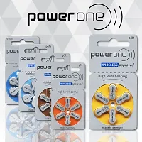 Power One P10 Battery For Hearing Aid Amplifier Machine - 1 Strips (1x6 = 6 Batteries)-thumb3