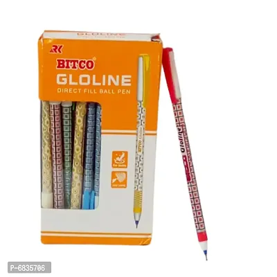 Bitco Gloline Blue Pens(Set of 20)