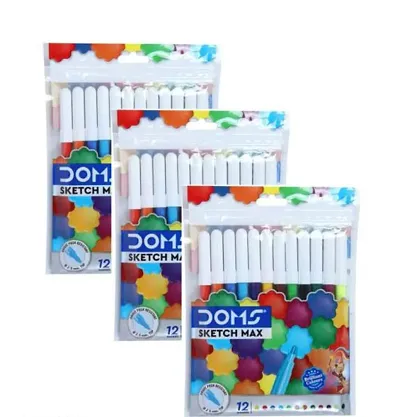 Multicolor Sketch Pens (Pack of 3)