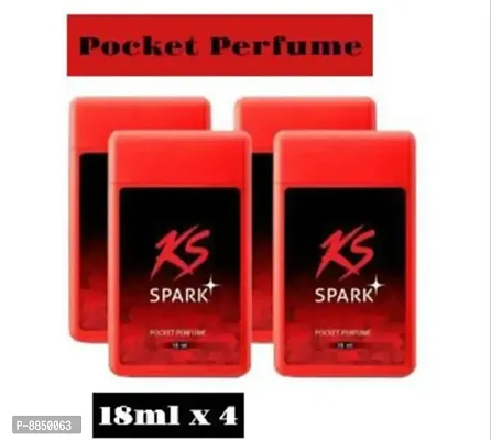 KS SPARK Pocket Perfume, 18 ml for Men and Women (Pack of 4)