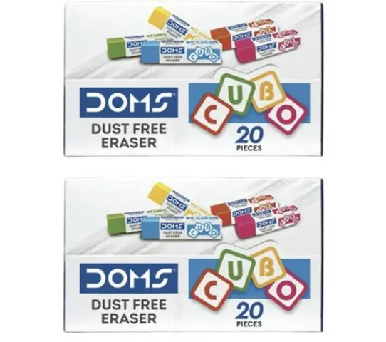 Dust Free Erasers (Pack of 2, Each Pack Contains 20 Erasers)