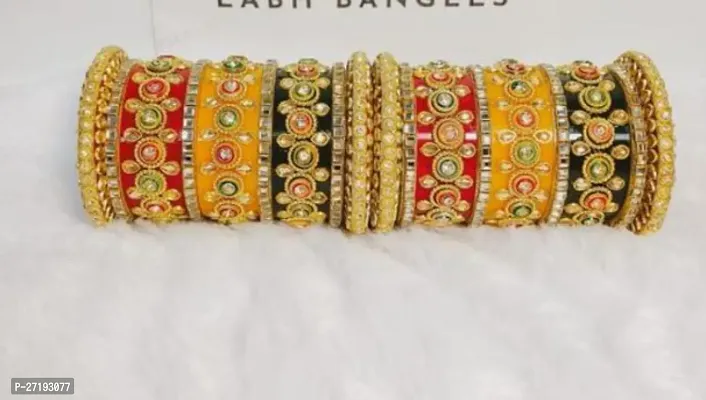 Elegant Brass Bangles Set For Women-thumb0