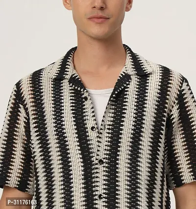 Trendy Cotton Crochet Shirt for Man-thumb2