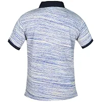 Elegant Blue Cotton Self Pattern Polos For Boys-thumb1