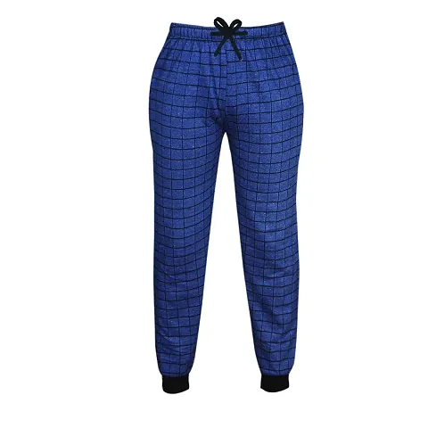 Kid's Stylish Cotton Checked Jogger Style Track Pant