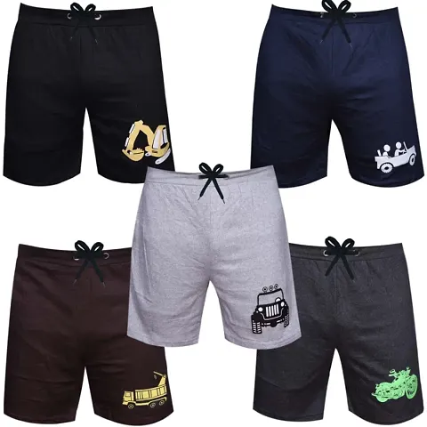 Boys Cotton Solid Shorts