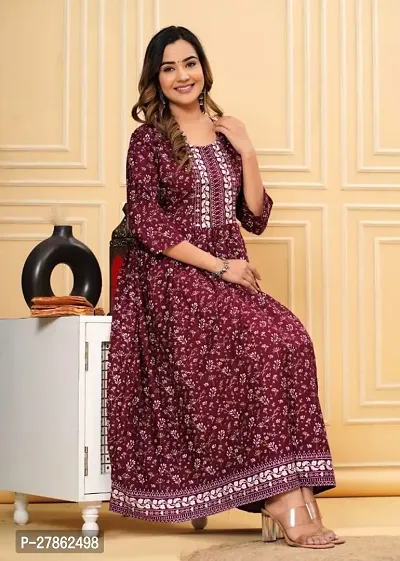 Fancy Rayon Ethnic Gown For Women