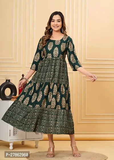 Fancy Rayon Ethnic Gowns For Women