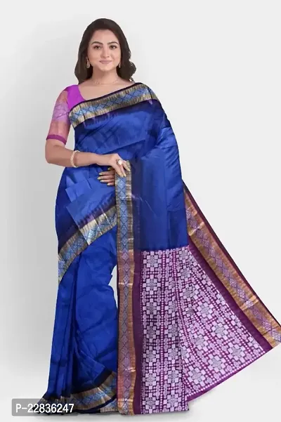 Classic Poly Silk Saree with Blouse Piece for Women