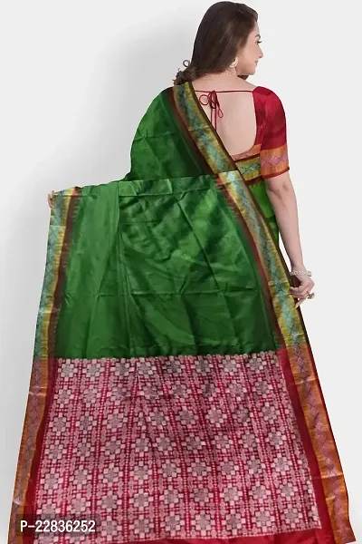 Classic Poly Silk Saree with Blouse Piece for Women-thumb2