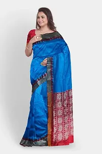 Classic Poly Silk Saree with Blouse Piece for Women-thumb3