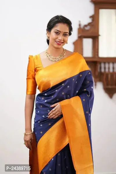 Classic Art Silk Saree with Blouse piece-thumb3