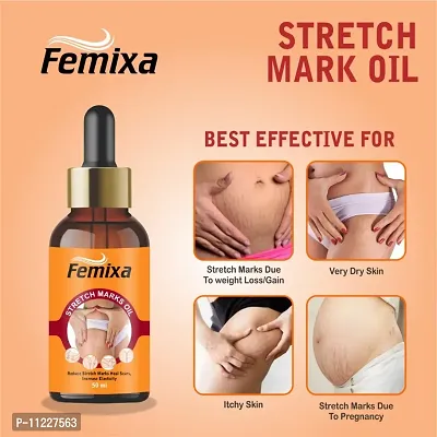 Yumora Safe Organic Stretch Mark Oil Mark Removal - Natural Heal Pregnancy Breast, Hip, Legs, Made with Organic Ingredients -50 ml (Pack Of 1)