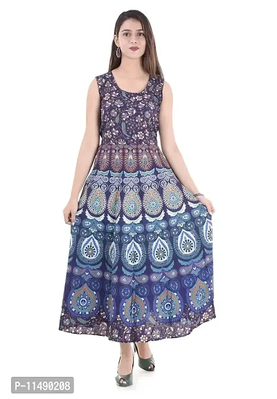 Comfortable And Washable Floral Printed Cotton Blend One Piece Dress at  Best Price in Meerut | Gauranjali Creation