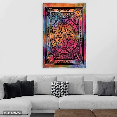 ART WORLD Wall Hanging Horoscope Zodiac Tapestry Hippie Bedding Astrology Tapestry Indian Mandala Wall Art Hippie Wall Tapestry (Multi Color, Poster (30x40 Inches))-thumb3