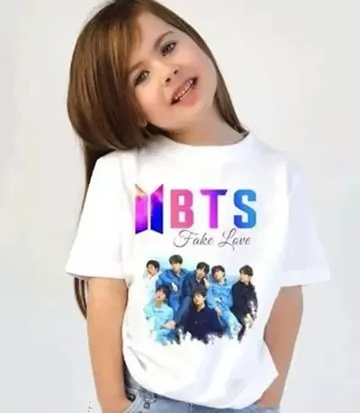 Girls Polyester BTS T shirt