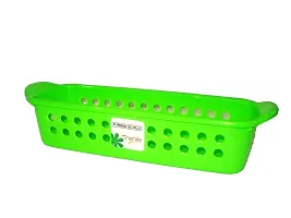 Kosh Plastic Rectangular Basket Storage Container Flexible Multi-Purpose Plastic Storage Baskets for Fruits Vegetables and Dining and Office (Pack of 6)-thumb4