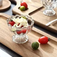 Kosh Glassware Ice Cream Bowl, Salad Dessert Serving Bowls, Tableware Set, 120 ml, Crystal Clear (6)-thumb4