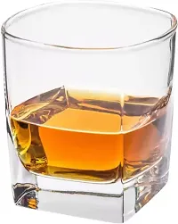 (Pack of 2) Whiskey Glass for Glasses Bourbon, Vodka, Liquor, Scotch, Alcohol Rocks Glass Set Whisky Glass  (300 ml, Glass, Clear)-thumb2