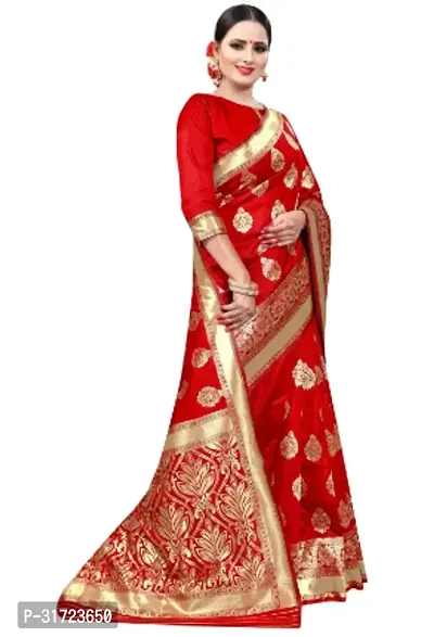 Stylish Art Silk Printed Saree with Blouse piece