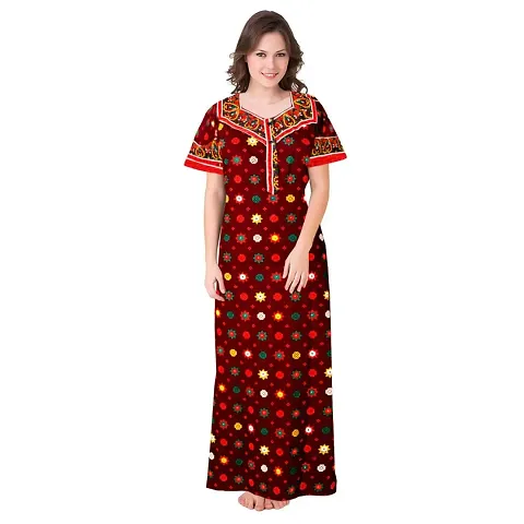 Hot Selling pure cotton nighties & nightdresses Women's Nightwear 