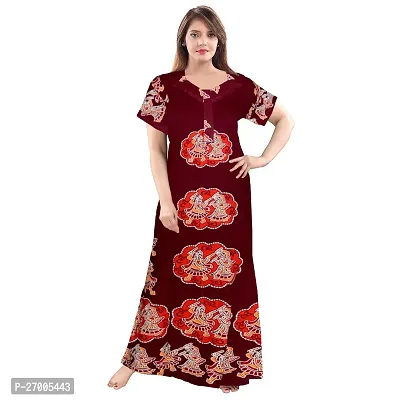 Comfortable Multicoloured Printed Nighty For Women Pack Of 2-thumb2