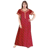 Comfortable Multicoloured Printed Nighty For Women Pack Of 2-thumb1