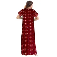 Comfortable Multicoloured Printed Nighty For Women Pack Of 2-thumb3