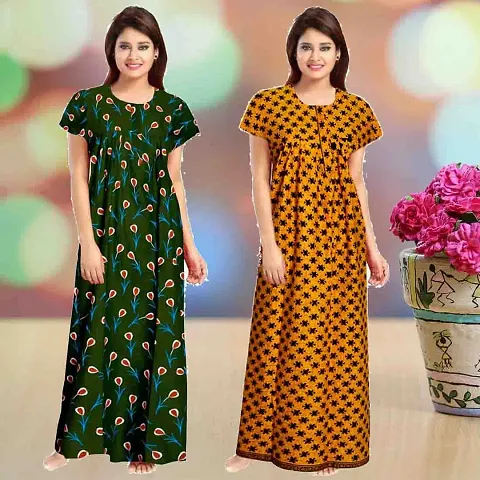 Elegant Nighty For Women Combo Pack Of 2