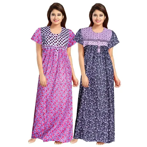 Elegant Nighties For Women Pack Of 2