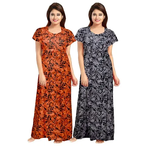 Elegant Nightdress For Women Pack of 2