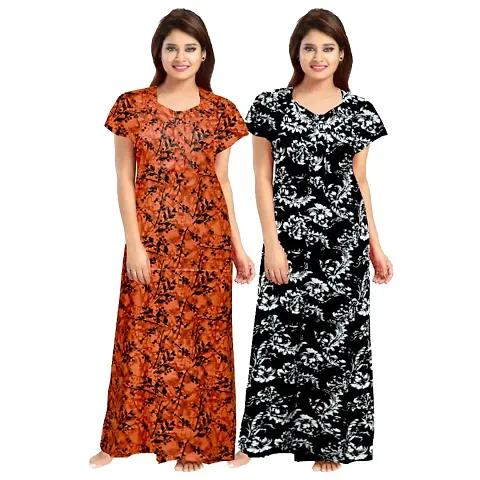 Stylish Fancy Nighty Combo For Women Pack Of 2