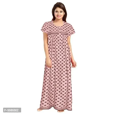 Fancy Cotton Nighty for Women-thumb0