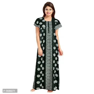 Fancy Cotton Nighty for Women-thumb0