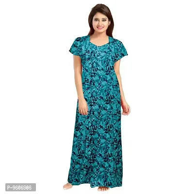 Fancy Cotton Nighty for Women-thumb0