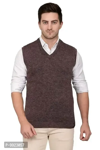 Classic Woolen Solid Sweaters for Men-thumb0