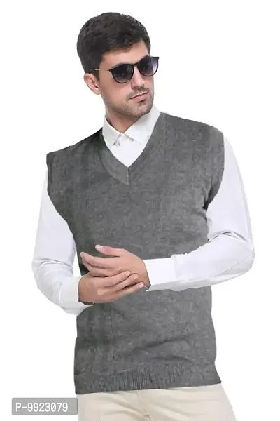 Classic Woolen Solid Sweaters for Men-thumb0