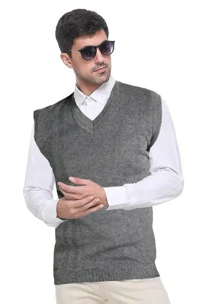 Classic Woolen Solid Sweaters for Men