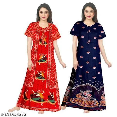 Stylish Fancy Nighty Combo For Women Pack Of 2