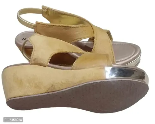 New Latest Kids Yellow Cross Chandback Suade Heel Sandal For Girls - yellow, 11 |nl-crosschandback_P|-thumb3