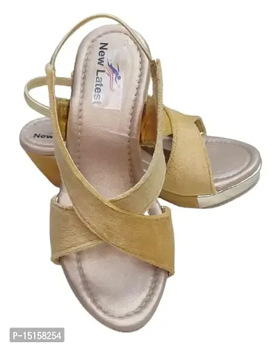 New Latest Kids Yellow Cross Chandback Suade Heel Sandal For Girls - yellow, 11 |nl-crosschandback_P|-thumb4