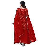 Stylish Rayon Kurta, Bottom and Dupatta Set For Women-thumb1