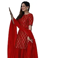 Stylish Rayon Kurta, Bottom and Dupatta Set For Women-thumb2