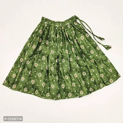 Stylish Green Rayon Lehenga Cholis For Girls-thumb2