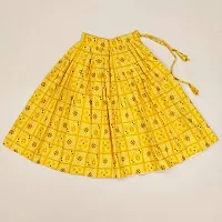 Stylish Yellow Rayon Lehenga Cholis For Girls-thumb1