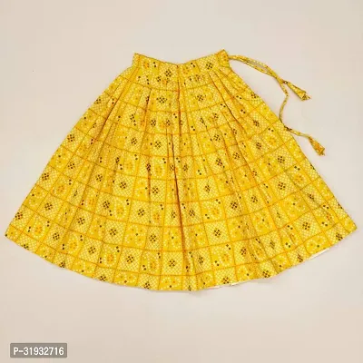 Stylish Yellow Rayon Lehenga Cholis For Girls-thumb2