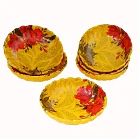 Melamine Crockery Bowl( 200 ml Each, Set of 6 Pcs) Yellow Round-thumb1