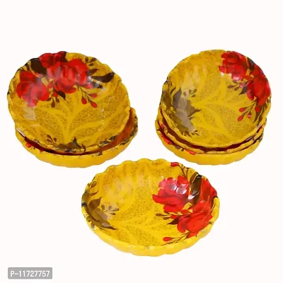 Melamine Crockery Bowl( 200 ml Each, Set of 6 Pcs) Yellow Round-thumb2