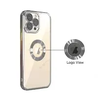 SPRING ART Back Cover Ring Logo Cut for Magsafe Compatible with iPhone 14 Pro Max Lens Protection Chrome Back Case Cover for - iPhone 14 Pro Max (Silver)-thumb2