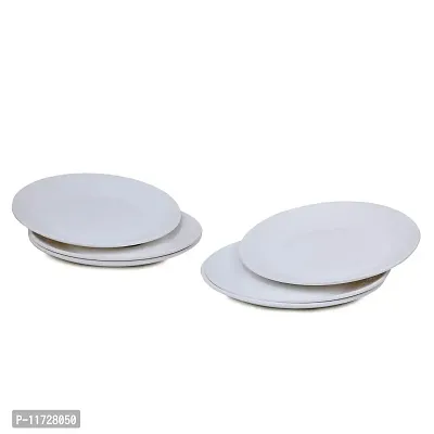 Melamine Crockery Half Plate( 20cm Diameter, Set of 6 Pcs) White-thumb4